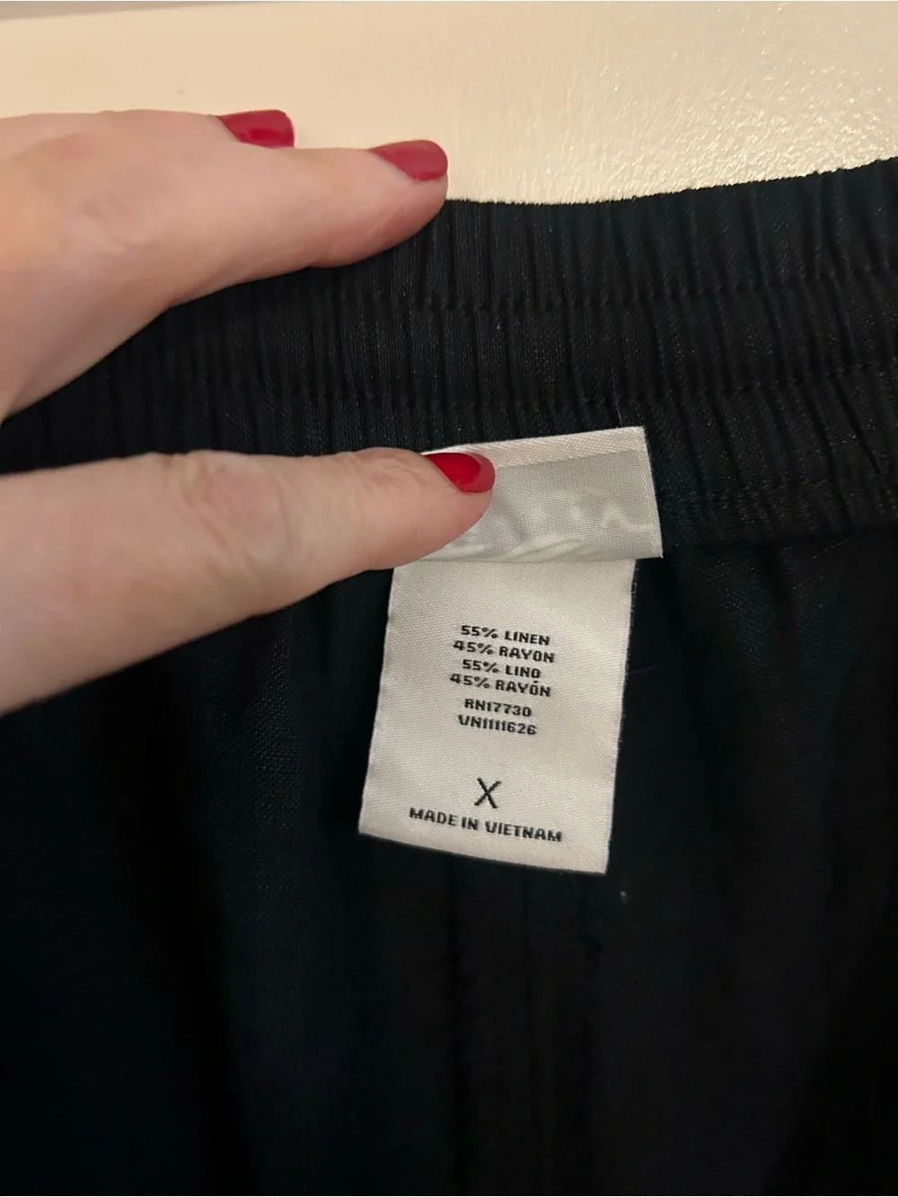 💚5 for $25💚Ava & Viv Black Drawstring linen blend Pants